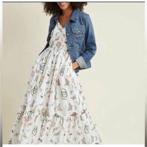 Modcloth Animal Print Maxi Dress